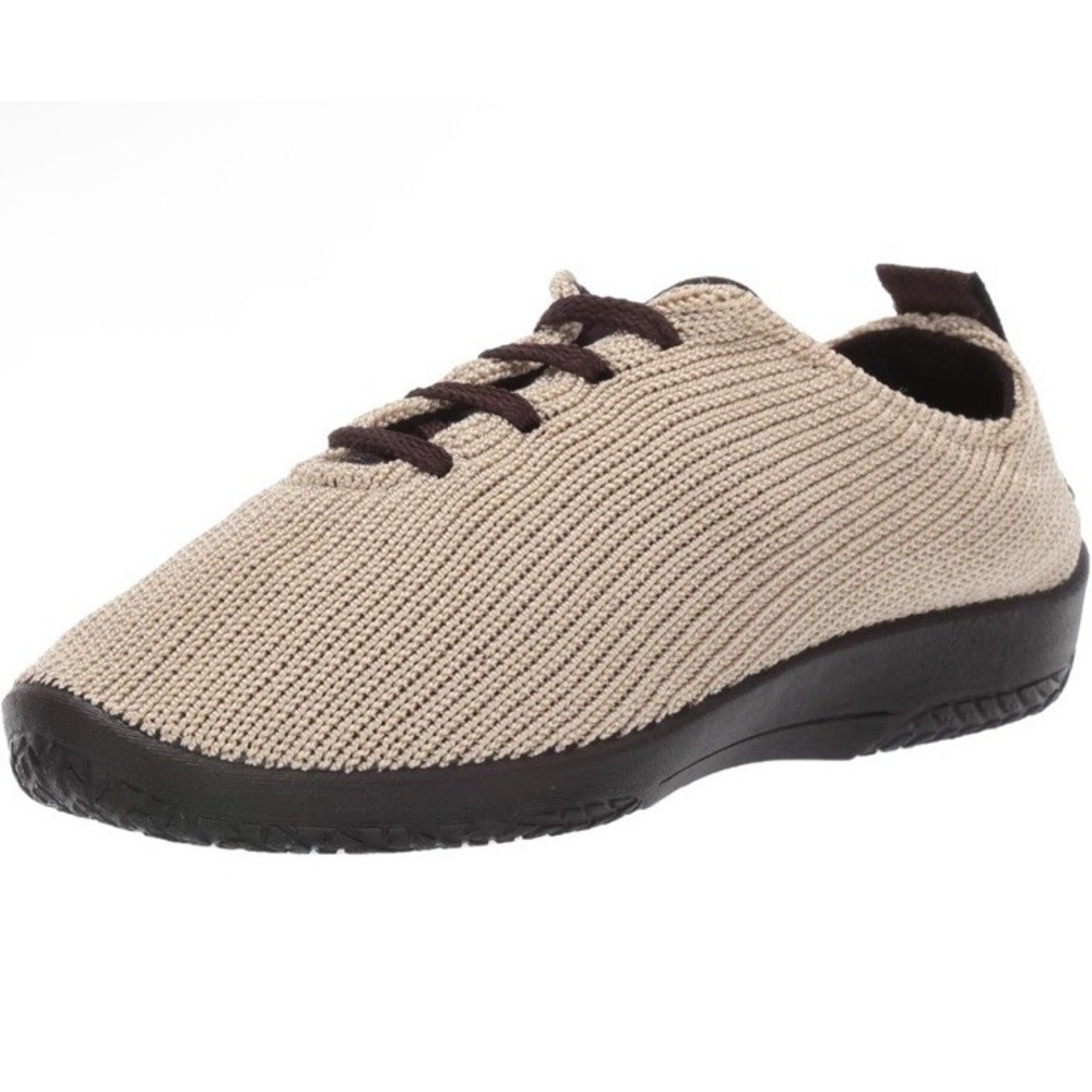 Arcopedico LS Knit Lace‎ Up Shoe Womens 36 US 5.5-6 Beige Lightweight New